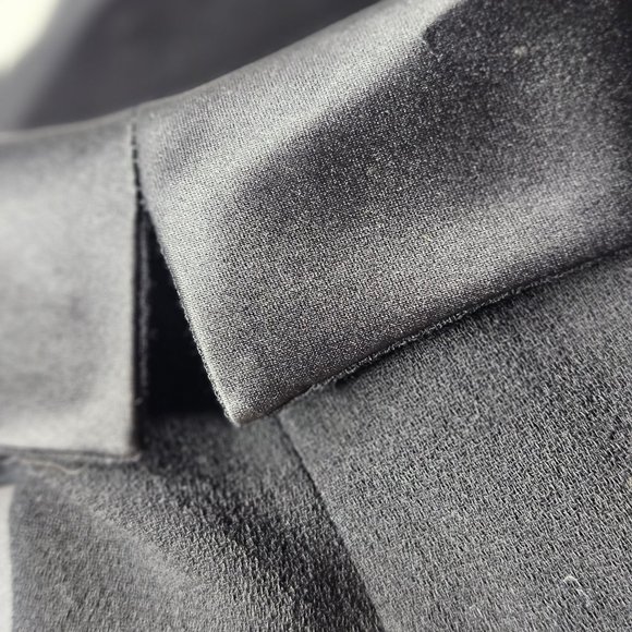 Albert NiponTwo Piece Wool Black Suit Set With Maxi Dress 41Inches Long Size 16 - Picture 6 of 16